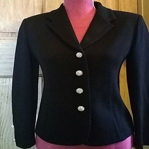 St John knitted black bling sweater jacket